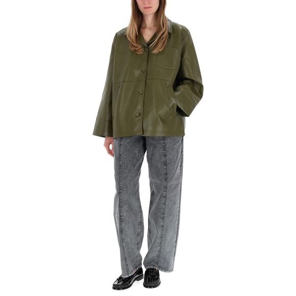 BAUM UND PFERDGARTEN Textured Jacket Women GREEN Coats & Jackets - Picture 2 of 4